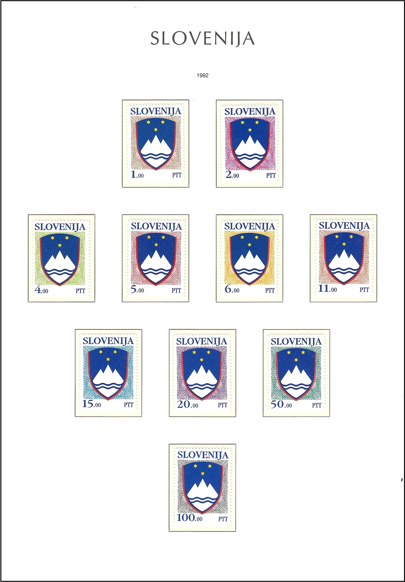 SLOVENIJA 1991 - 1992
